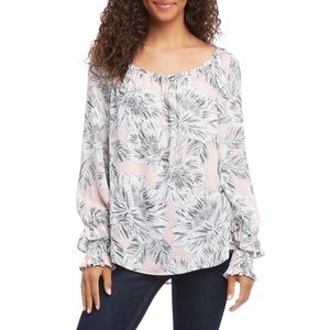 Karen Kane Beautiful Floral Blouse Small